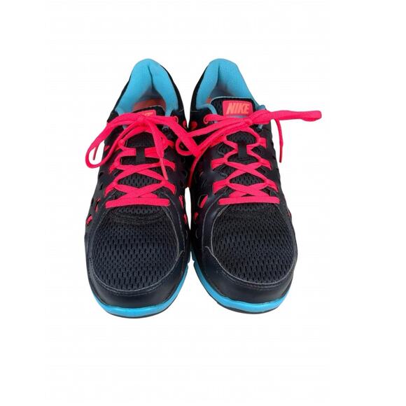 NIKE VTG Dual Fusion Sneaker Women 9.5 Black Pink Mesh Running Jogging Outdoor - Picture 3 of 13